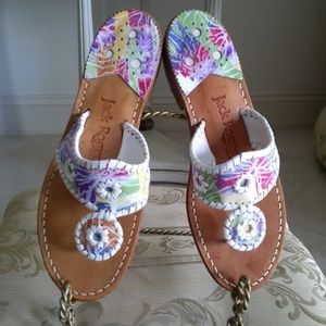 Jack Rogers Multi-Color Sandals Size 6
